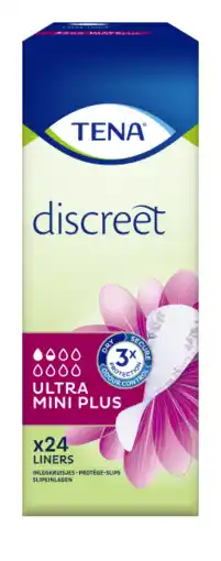 De Online Drogist Tena discreet ultra mini plus inlegkruisjes 24st aanbieding