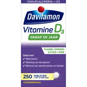 De Online Drogist Davitamon vitamine d 50+ tabletten 250tb aanbieding