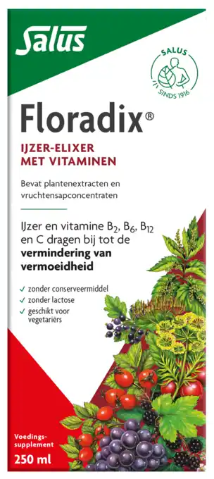 De Online Drogist Salus floradix vloeibaar ijzer elixer 250ml aanbieding