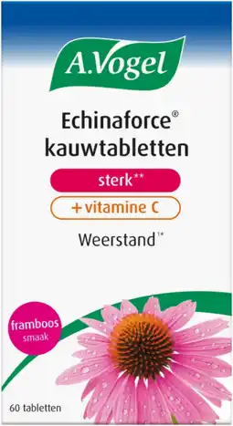 De Online Drogist A.vogel echinaforce kauwtabletten sterk** + vitamine c tabletten 60st aanbieding