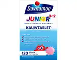 De Online Drogist Davitamon junior 3+ kauw vitamines framboos 120ktb aanbieding