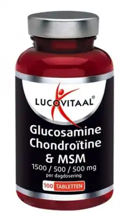 De Online Drogist Lucovitaal glucosamine chondroïtine en msm tabletten 100tb aanbieding