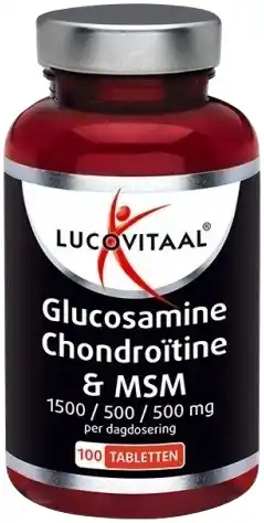 De Online Drogist Lucovitaal glucosamine chondroïtine en msm tabletten 100tb aanbieding