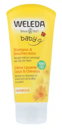 De Online Drogist Weleda baby calendula shampoo & douchecrème 200ml aanbieding