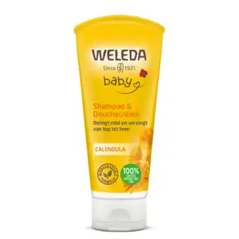 De Online Drogist Weleda baby calendula shampoo & douchecrème 200ml aanbieding