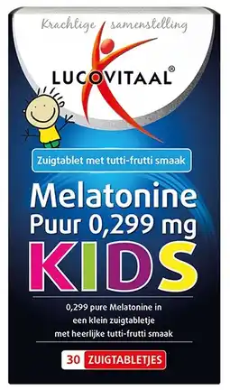 De Online Drogist Lucovitaal melatonine kids puur 0,299mg tabletten 30tb aanbieding