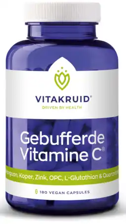 De Online Drogist Vitakruid gebufferde vitamine c capsules 150cp aanbieding