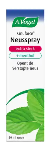 De Online Drogist A.vogel cinuforce neusspray extra sterk + menthol 20ml aanbieding