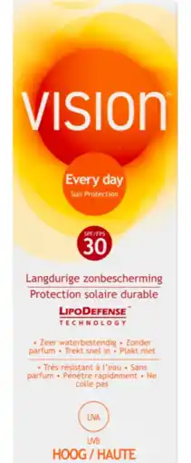 De Online Drogist Vision every day sun protect spf30 100ml aanbieding