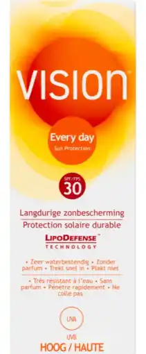 De Online Drogist Vision every day sun protect spf30 100ml aanbieding