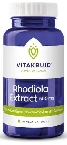 De Online Drogist Vitakruid rhodiola extract 500mg capsules 60vcp aanbieding