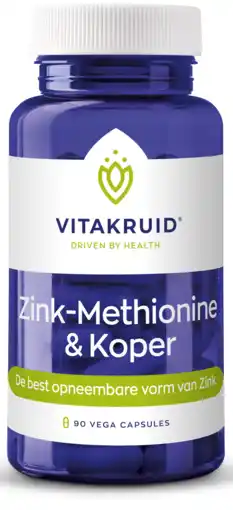 De Online Drogist Vitakruid zink methionine koper capsules 90cp aanbieding