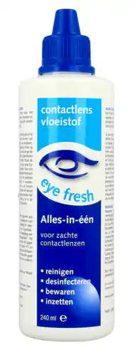 De Online Drogist Eye fresh lenzenvloeistof alles-in-1 zacht 240ml aanbieding