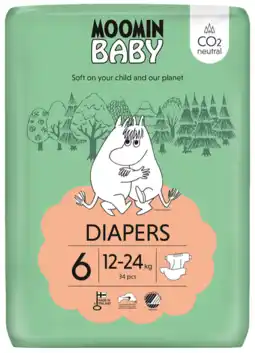 De Online Drogist Muumi baby ecologische luiers 6 junior 36st aanbieding