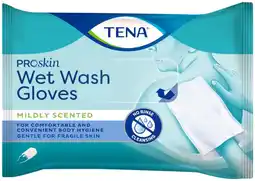 De Online Drogist Tena wet wash glove mildly scented 5st aanbieding