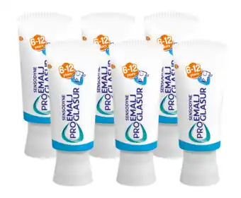 De Online Drogist Sensodyne proglasur junior 6+ tandpasta multiverpakking 6x50ml aanbieding