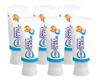 De Online Drogist Sensodyne proglasur junior 6+ tandpasta multiverpakking 6x50ml aanbieding