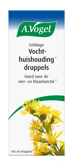 De Online Drogist A.vogel solidago vochthuishouding druppels 100ml aanbieding