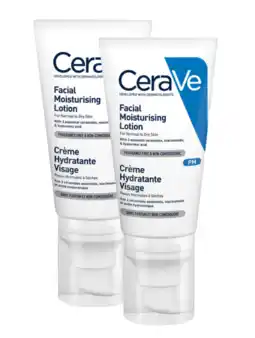 De Online Drogist Cerave hydraterende gezichtscrème multi 2x52ml aanbieding