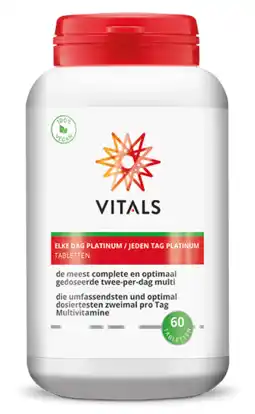 De Online Drogist Vitals elke dag platinum tabletten 60tb aanbieding