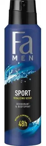 De Online Drogist Fa men sport deospray 150ml aanbieding