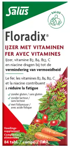 De Online Drogist Salus floradix ijzer tabletten 84tb aanbieding