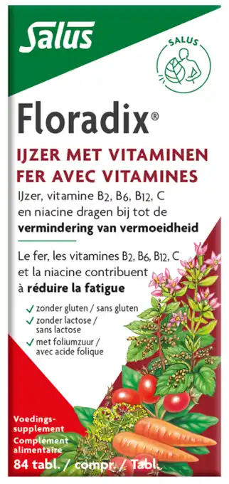 De Online Drogist Salus floradix ijzer tabletten 84tb aanbieding