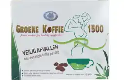 De Online Drogist Deonlinedrogist.nl groene koffie 1500 14st aanbieding