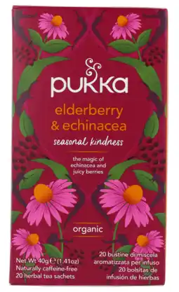De Online Drogist Pukka elderberry & echinacea thee 20zk aanbieding