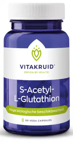 De Online Drogist Vitakruid s-acetyl-l-glutathion capsules 30vcp aanbieding