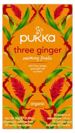 De Online Drogist Pukka three ginger thee 20zk aanbieding