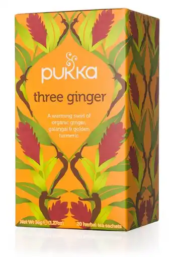 De Online Drogist Pukka three ginger thee 20zk aanbieding