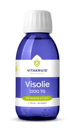 De Online Drogist Vitakruid omega-3 visolie 1200 tg 125ml aanbieding