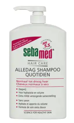 De Online Drogist Sebamed shampoo alledag pomp 1lt aanbieding