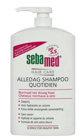 De Online Drogist Sebamed shampoo alledag pomp 1lt aanbieding