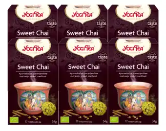 De Online Drogist Yogi tea sweet chai voordeelverpakking 6x17st aanbieding