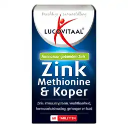 De Online Drogist Lucovitaal zink methionine & koper tabletten 60tb aanbieding