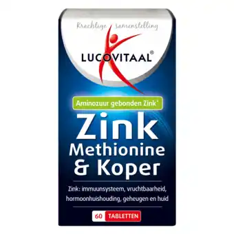 De Online Drogist Lucovitaal zink methionine & koper tabletten 60tb aanbieding