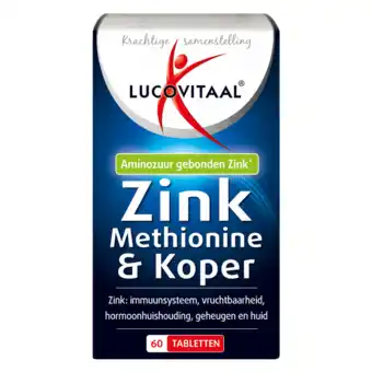 De Online Drogist Lucovitaal zink methionine & koper tabletten 60tb aanbieding