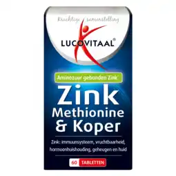 De Online Drogist Lucovitaal zink methionine & koper tabletten 60tb aanbieding