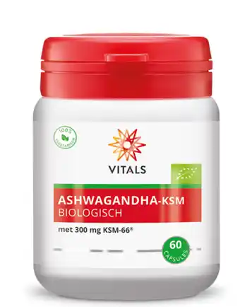 De Online Drogist Vitals ashwagandha-ksm biologisch capsules 60cp aanbieding