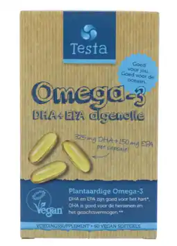 De Online Drogist Testa omega-3 algenolie dha & epa softgels 60vcp aanbieding