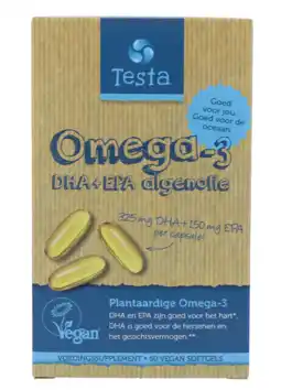 De Online Drogist Testa omega-3 algenolie dha & epa softgels 60vcp aanbieding