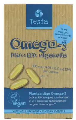 De Online Drogist Testa omega-3 algenolie dha & epa softgels 60vcp aanbieding