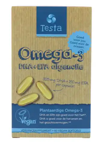 De Online Drogist Testa omega-3 algenolie dha & epa softgels 60vcp aanbieding