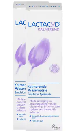 De Online Drogist Lactacyd kalmerende wasemulsie multiverpakking 2x250ml aanbieding