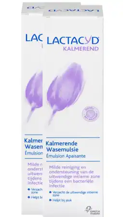 De Online Drogist Lactacyd kalmerende wasemulsie multiverpakking 2x250ml aanbieding