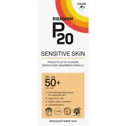 De Online Drogist Riemann p20 zonnebrand sensitive skin spf50+ 200ml aanbieding