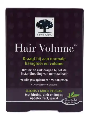 De Online Drogist New nordic hair volume tabletten 90tb aanbieding