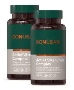 De Online Drogist Bonusan actief vitamine b complex capsules duoverpakking 2x60cp aanbieding